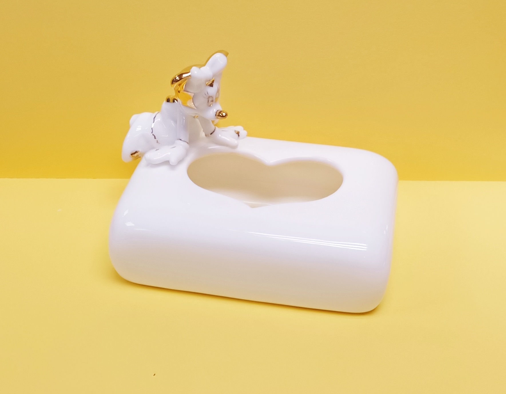 BONE CHINA TISSUE 骨瓷紙巾盒  Minnie Mouse  (KD-11)