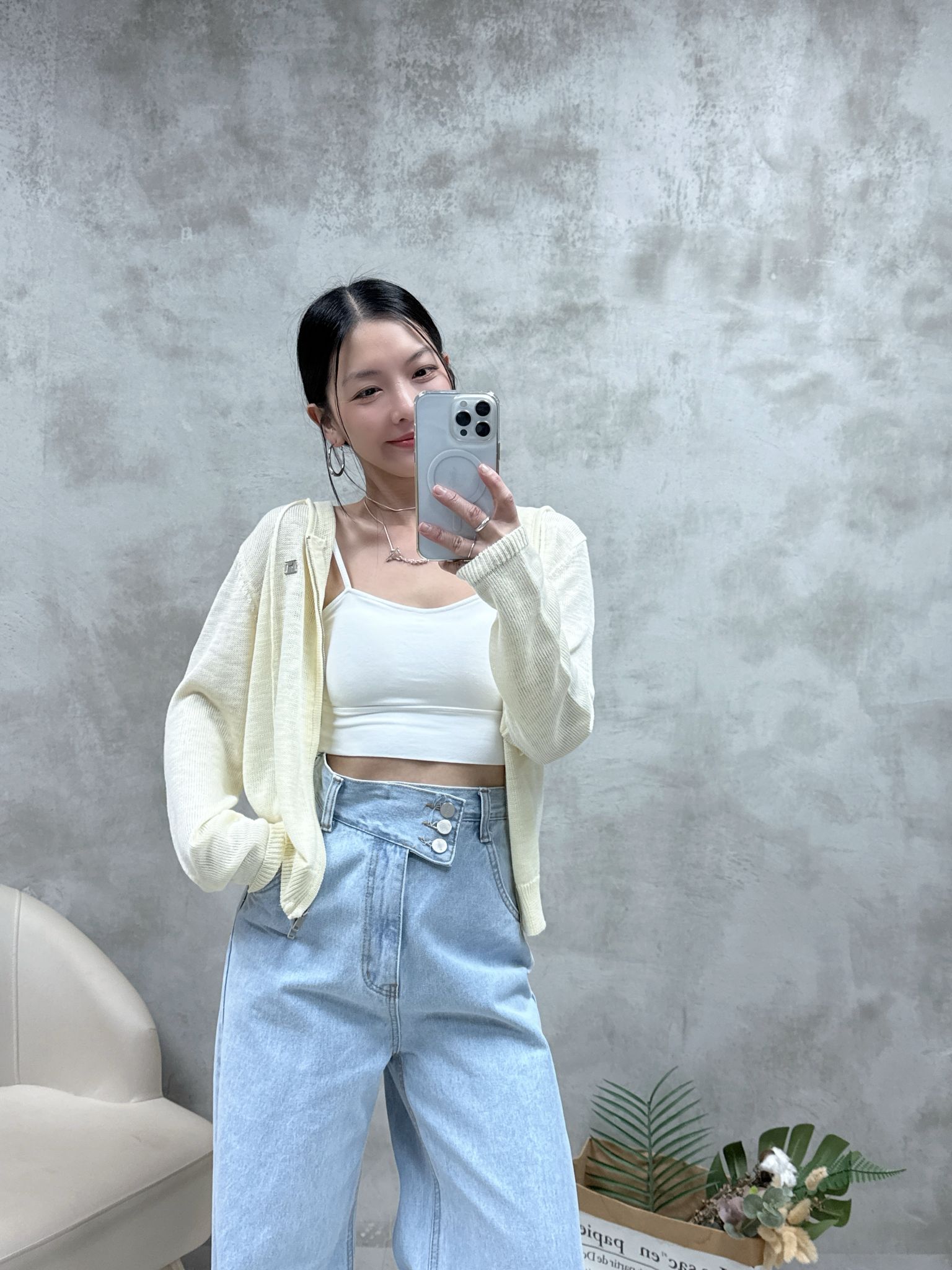 A08 雙拉鍊針織外套