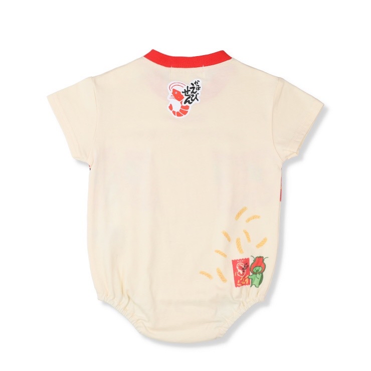 🇯🇵限量預訂 日本直送🇯🇵卡樂B蝦條包裝前後印花短袖包屁衣