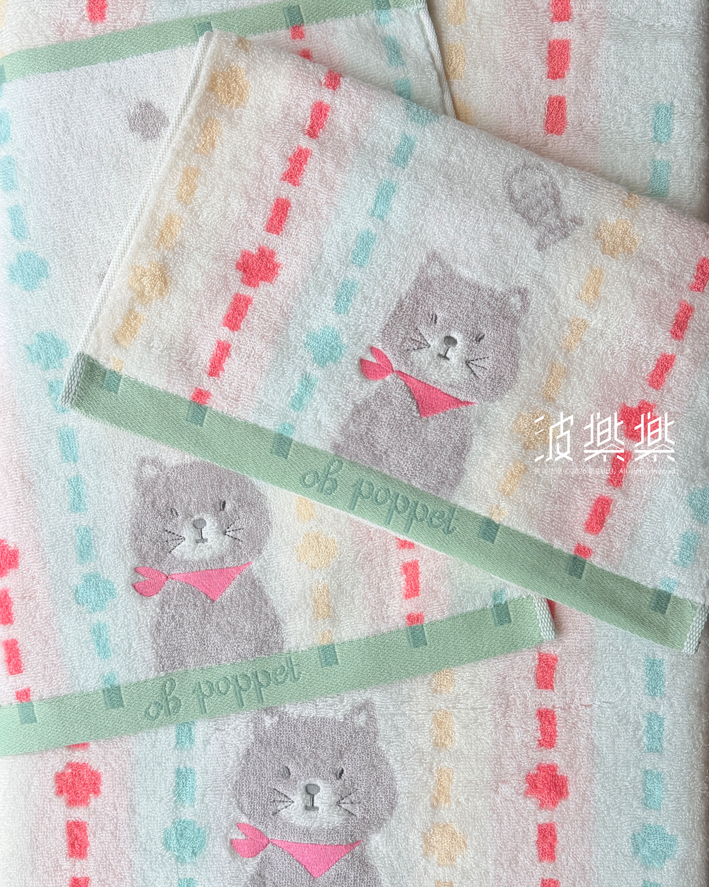 \ ℕ𝔼𝕎! / Poppet 動物系列【貓咪】今治毛巾