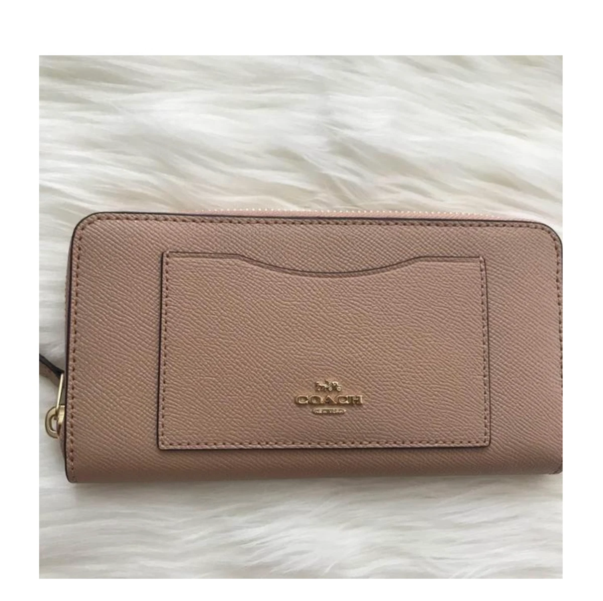 香港現貨-New Coach Accordion Zip In Signature Leather