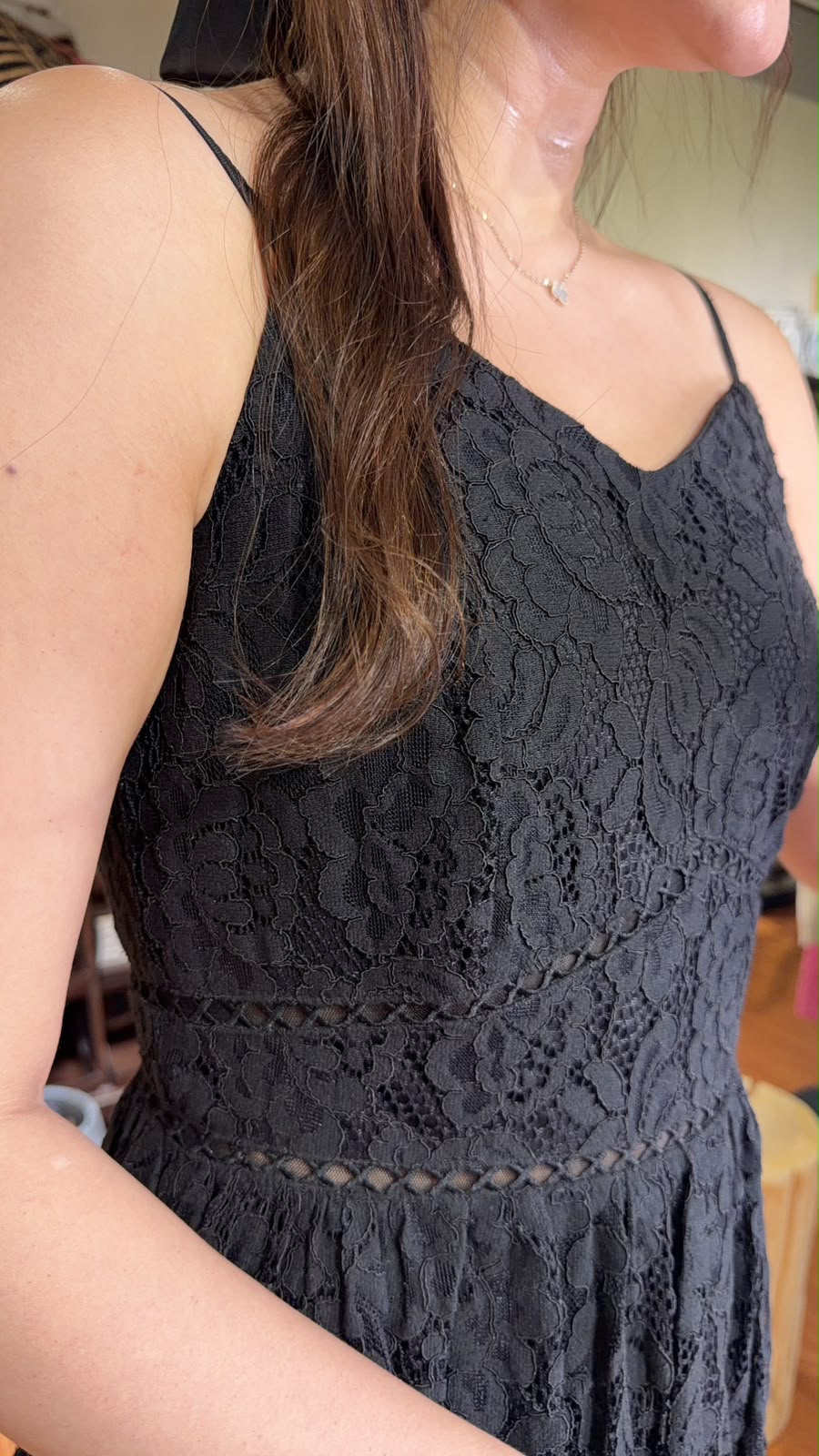 3171 Black Lace Slip OP 39"