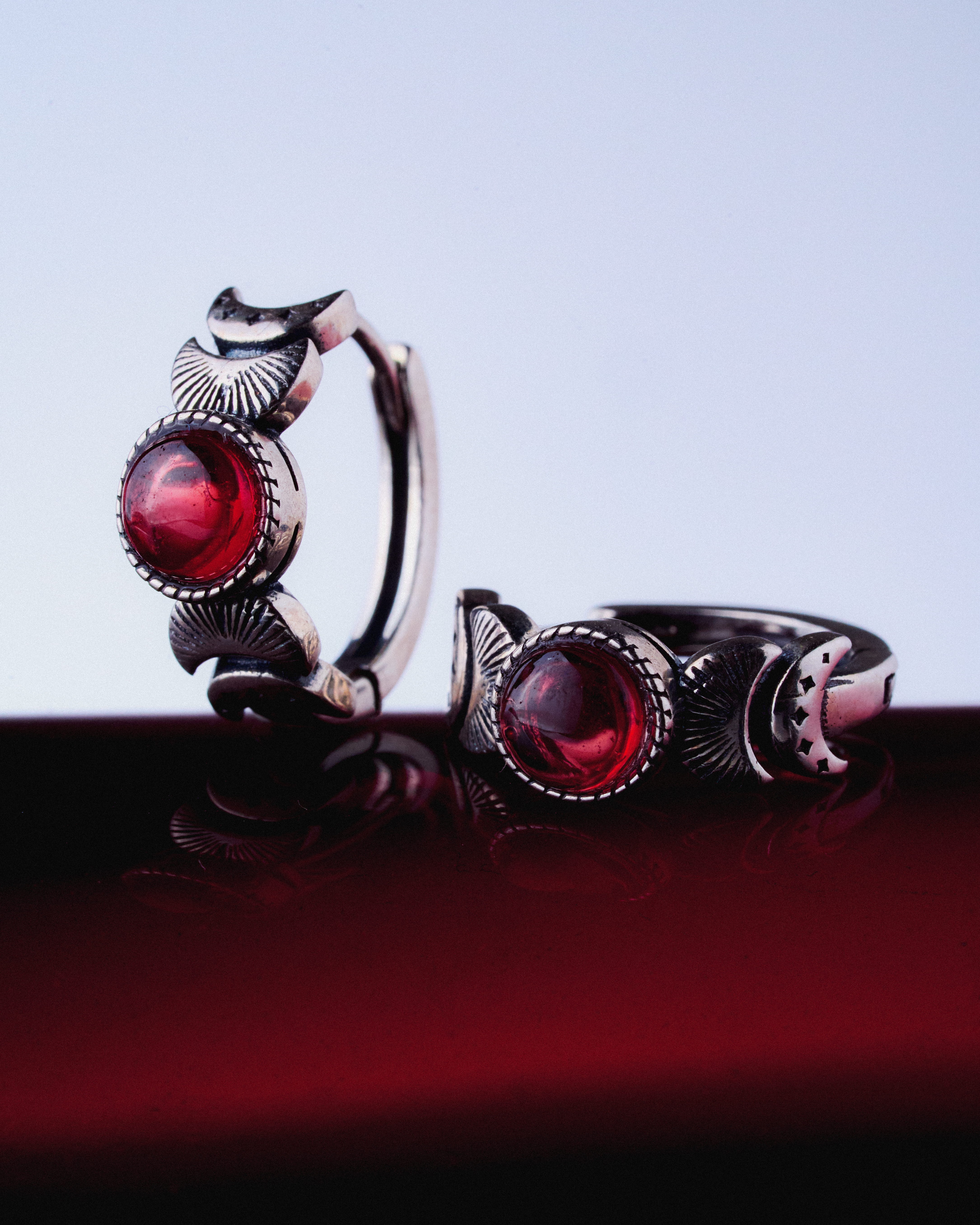 Crimson Notes Earring