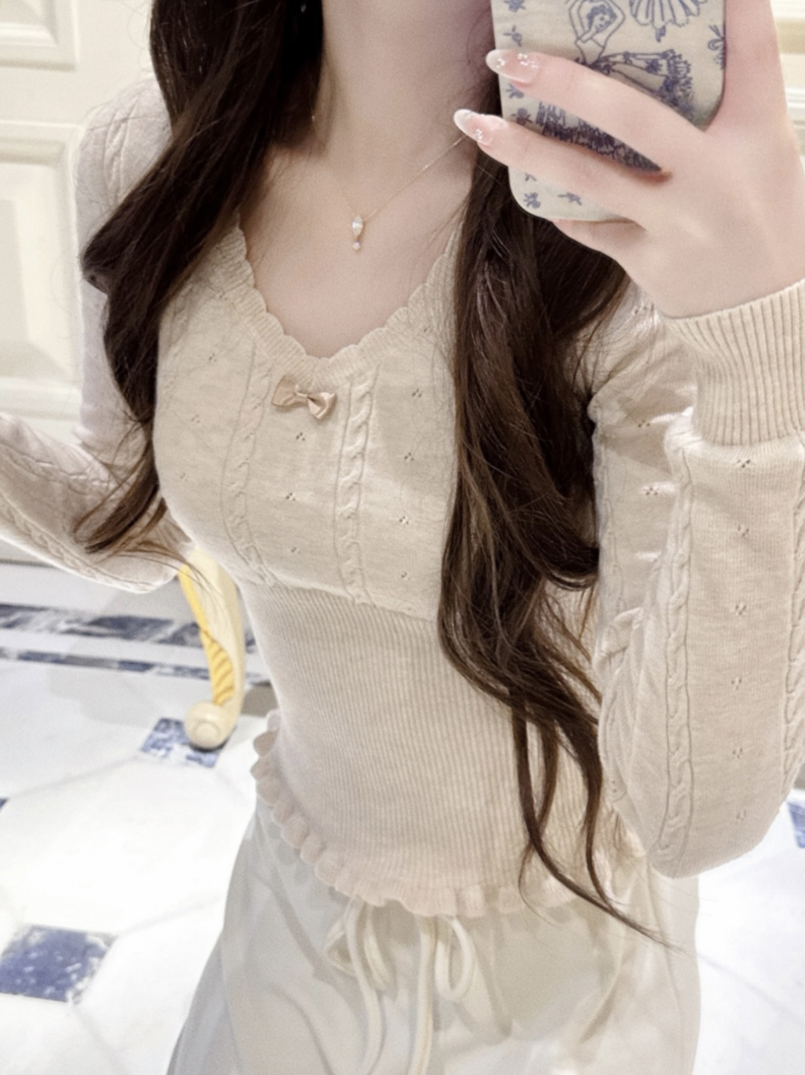 4400 法式针织上衣