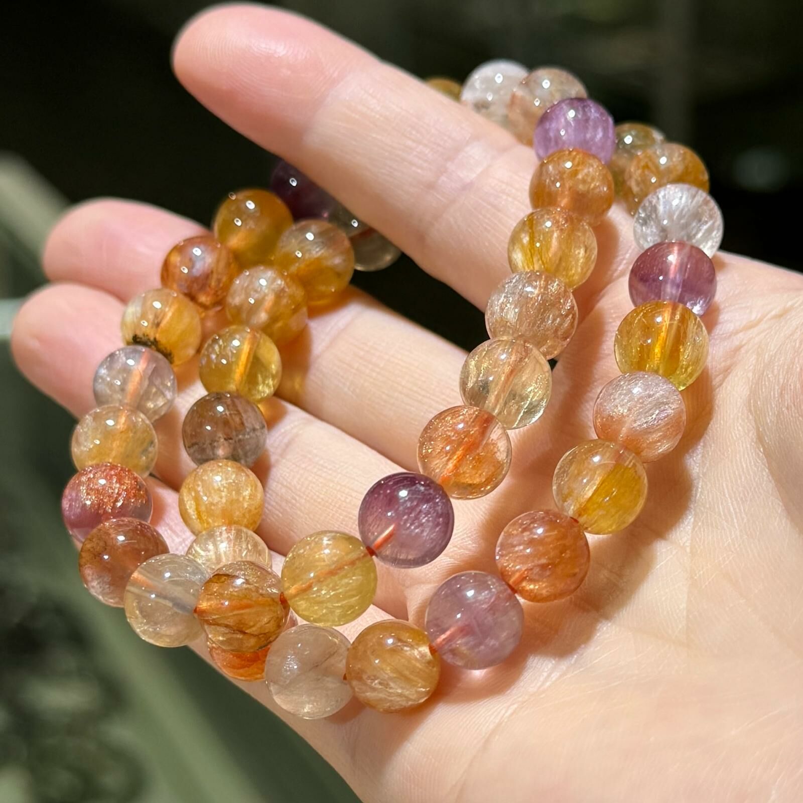 紫黃螢石手串 8 mm +/-