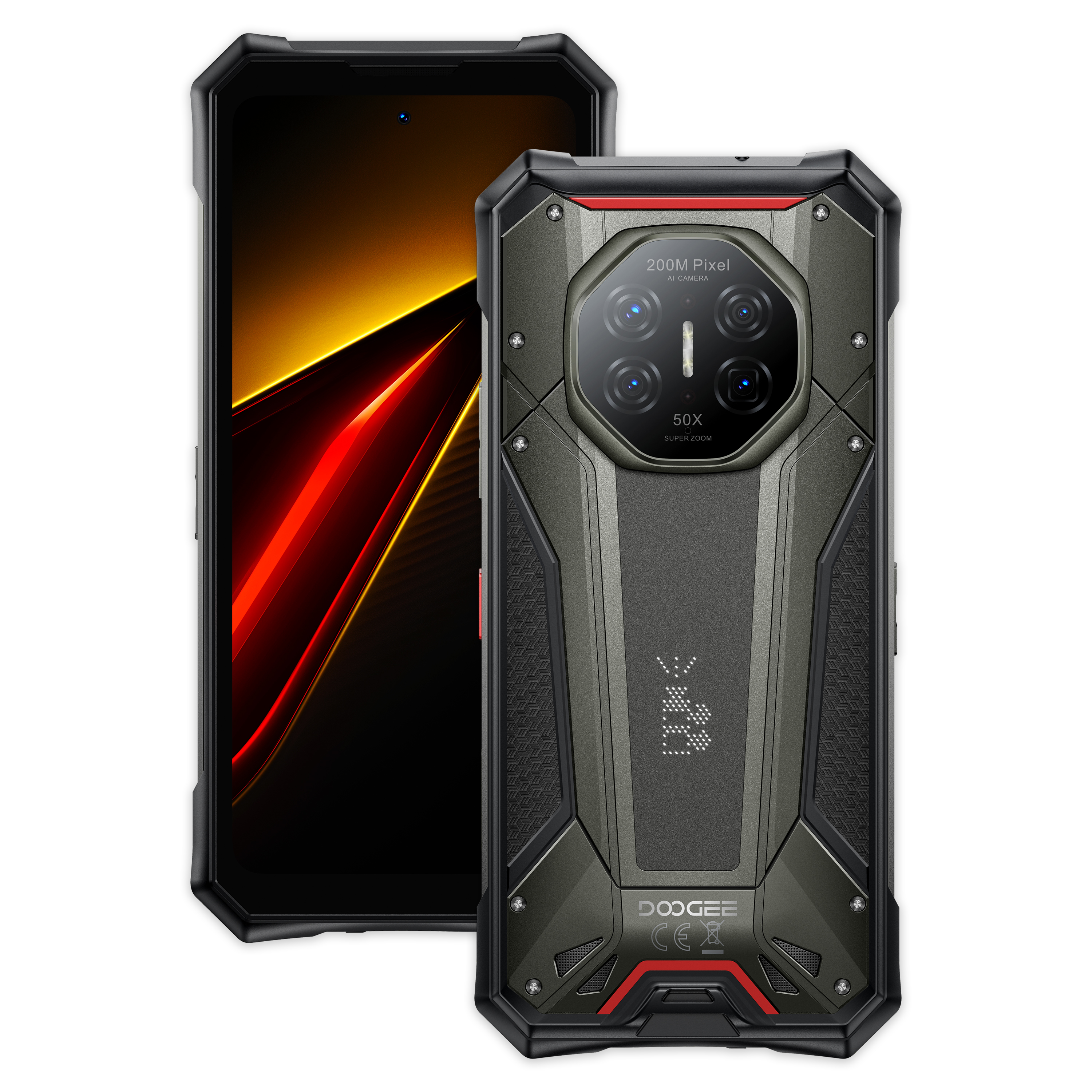 DOOGEE S300 Pro 5G | 16GB/512GB 6.78吋 120Hz 11000mAh 夜視 LED燈光陣列 即時對講功能 WiFi6E 三卡槽 快門鍵 AI助手 三防手機 Rugged Phone