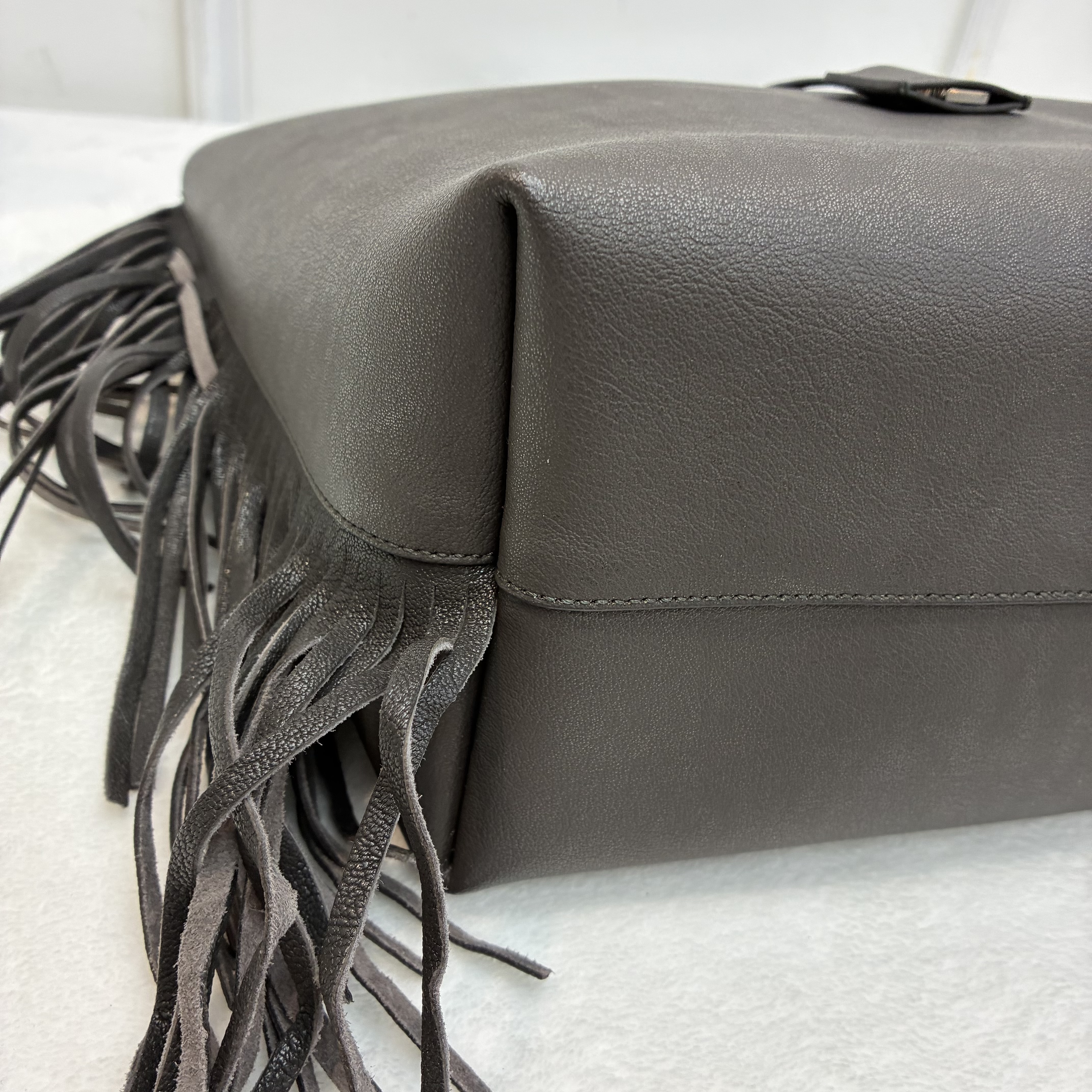 YSL East West Shopping Fringe Tote Bag 
