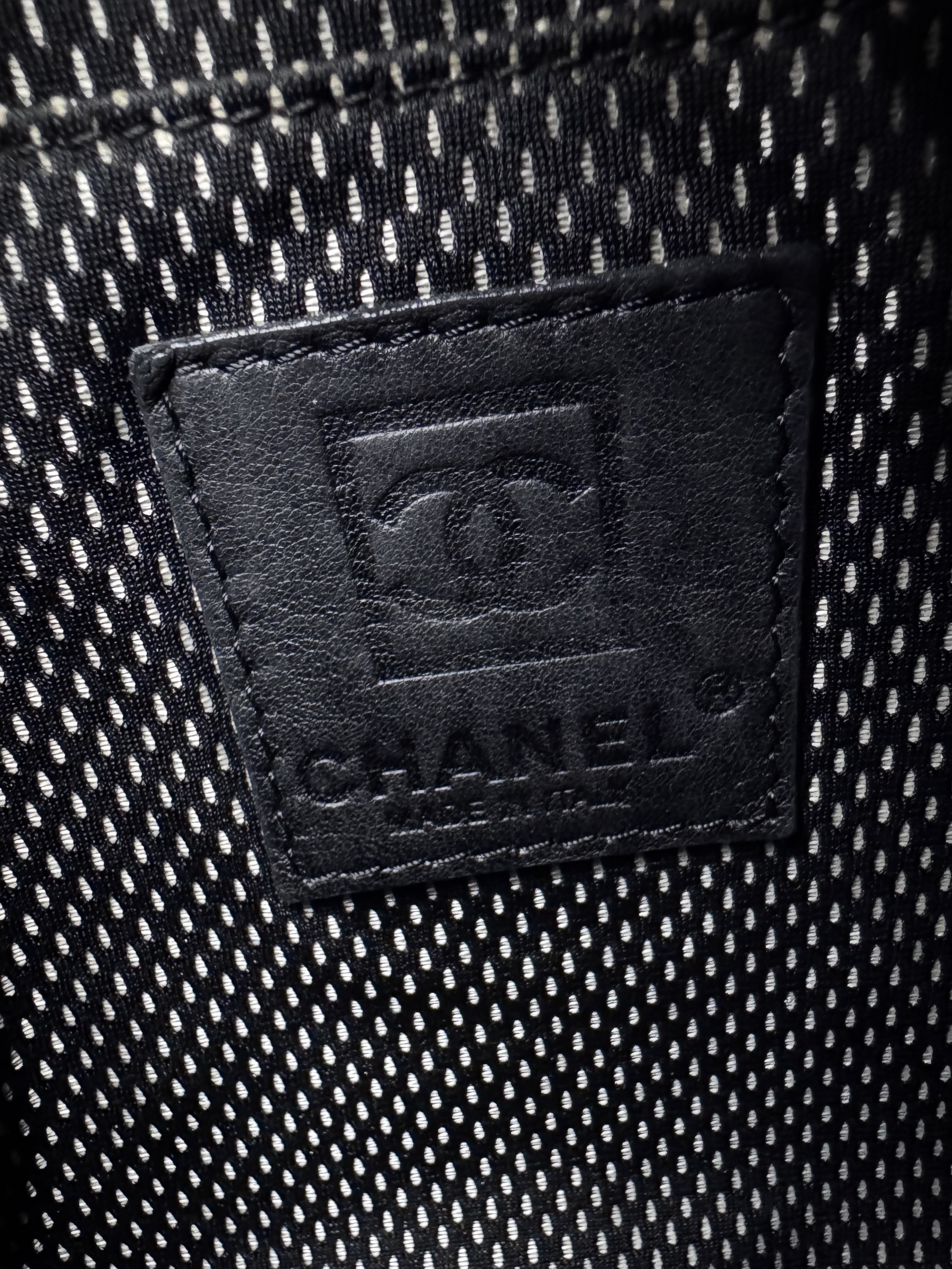 Chanel Black Coated Nylon Sport Line Crossbody Bag