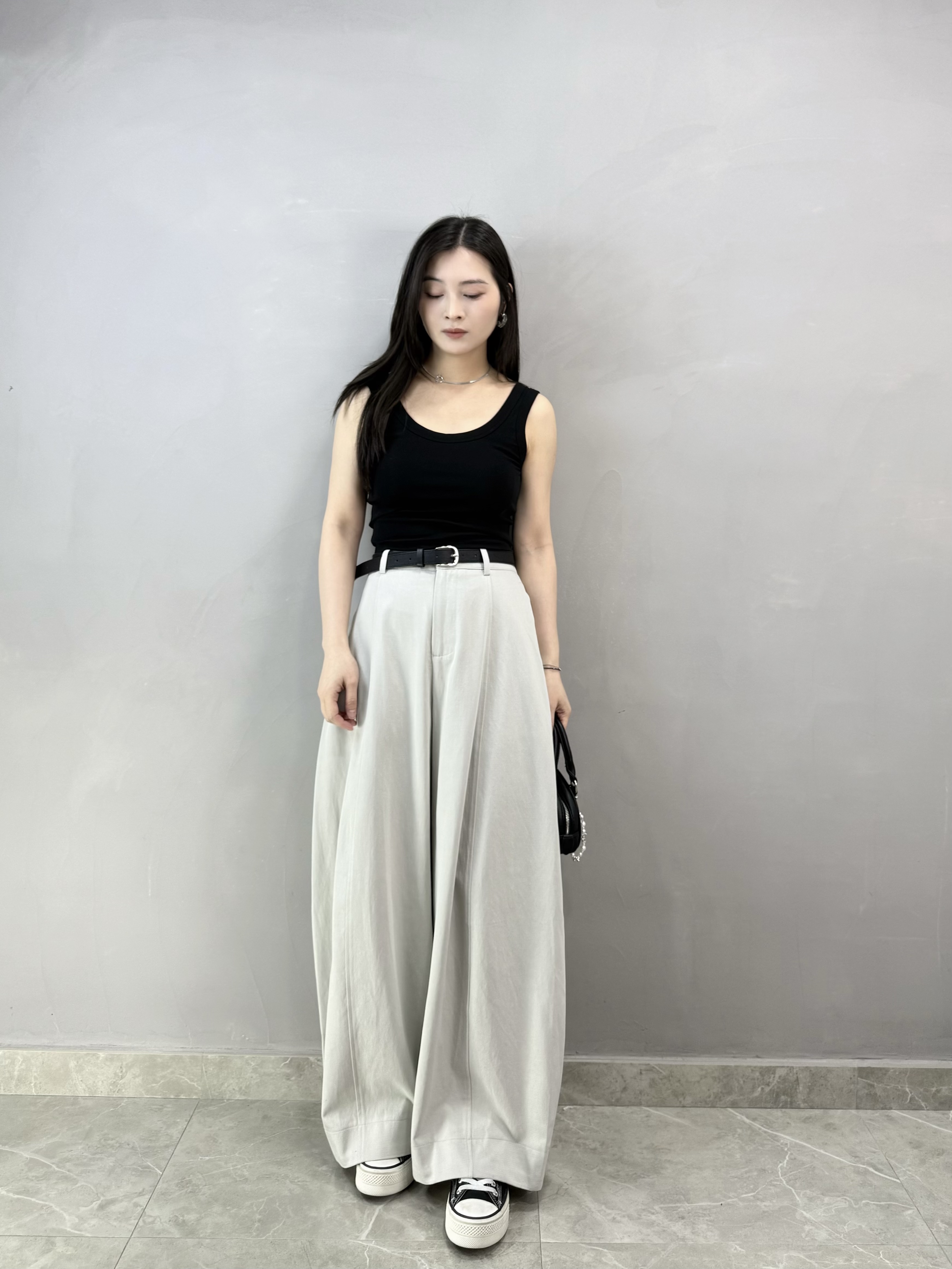 I61 連Belt彎刀褲