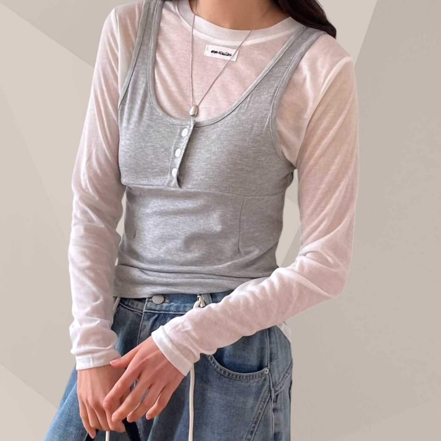 221188 背心tee set