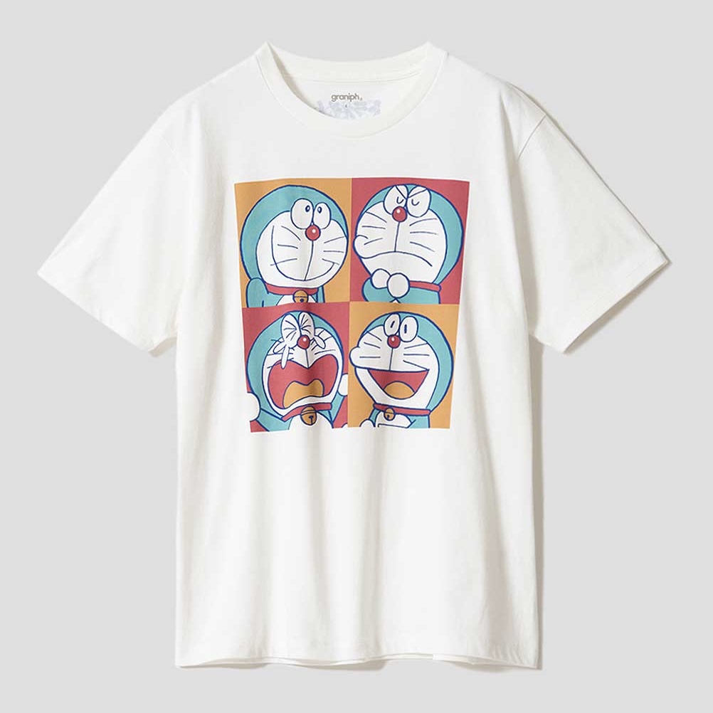 [只限預購] 多啦A夢Tshirt 短袖衫 Graniph日本限定 (四格圖案)｜Doraemon短袖衫