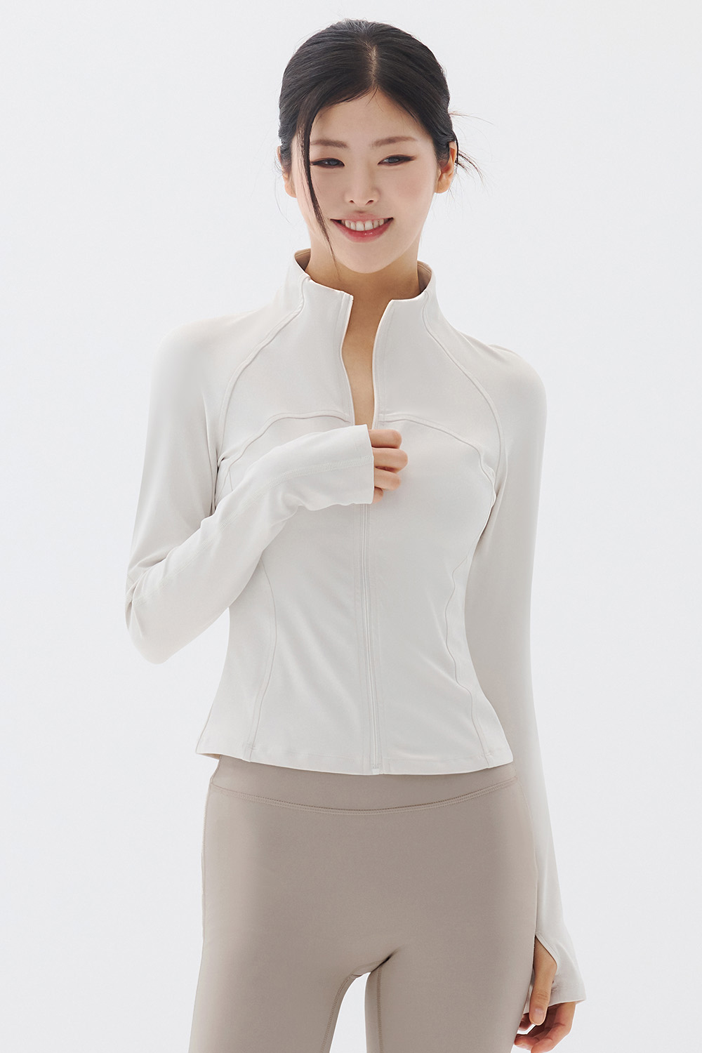 預購_Slim Half-Neck Softie Zip up