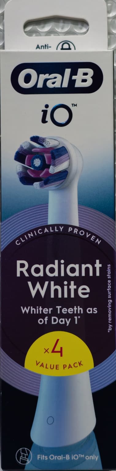 Oral B iO Radiant White亮白刷頭, 4支裝