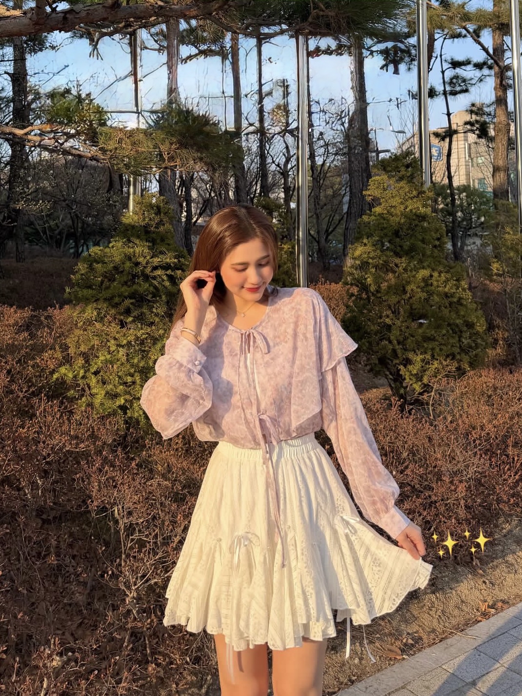 Dreamy Floral Cape 2way Blouse