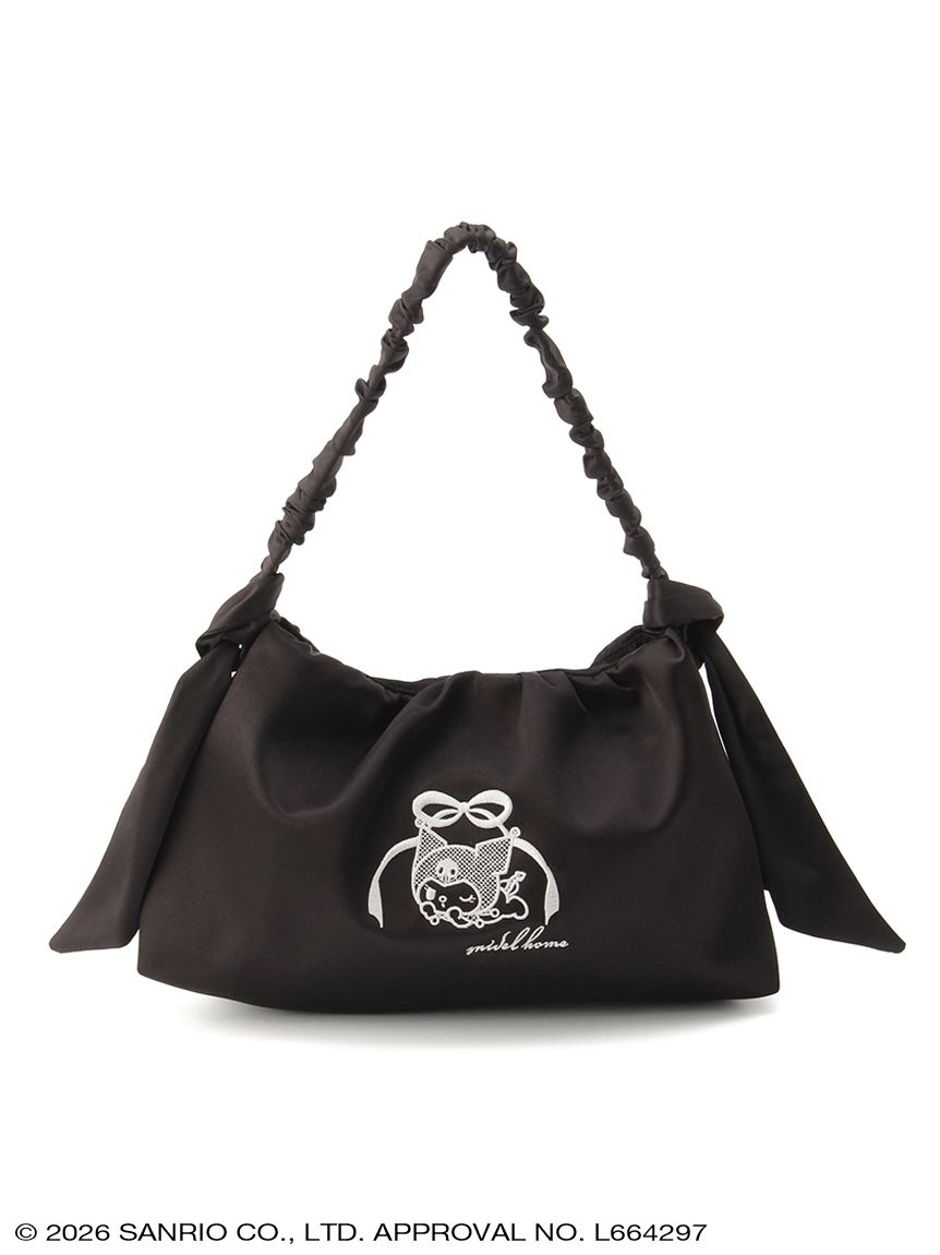 🎀【預訂】SNIDEL HOME x Kuromi 緞面刺繡手提包 B