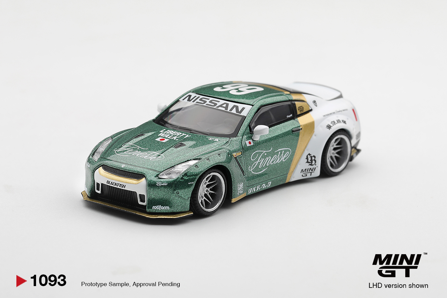 （預訂 Pre Order) MINI GT ( MGT01093-L ) Nissan GT-R (R35) LB★WORKS Type 1, Custom Ducktail Auto Finesse