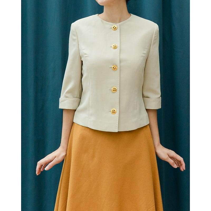 Vintage Japanese Plidoul Tokyo Style Spring/Summer Blazer with Golden Buttons(MT1606-32)
