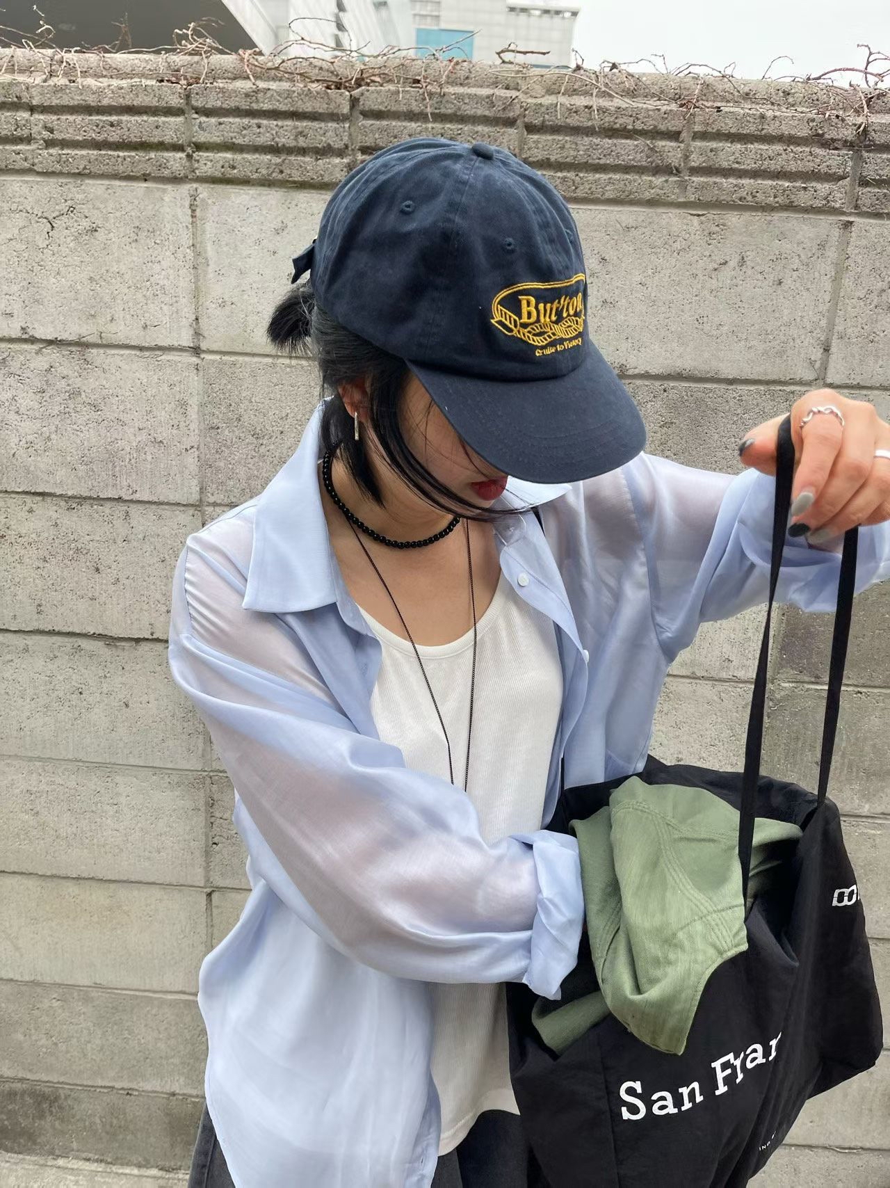 東大門女裝Fine | See-through shirt 