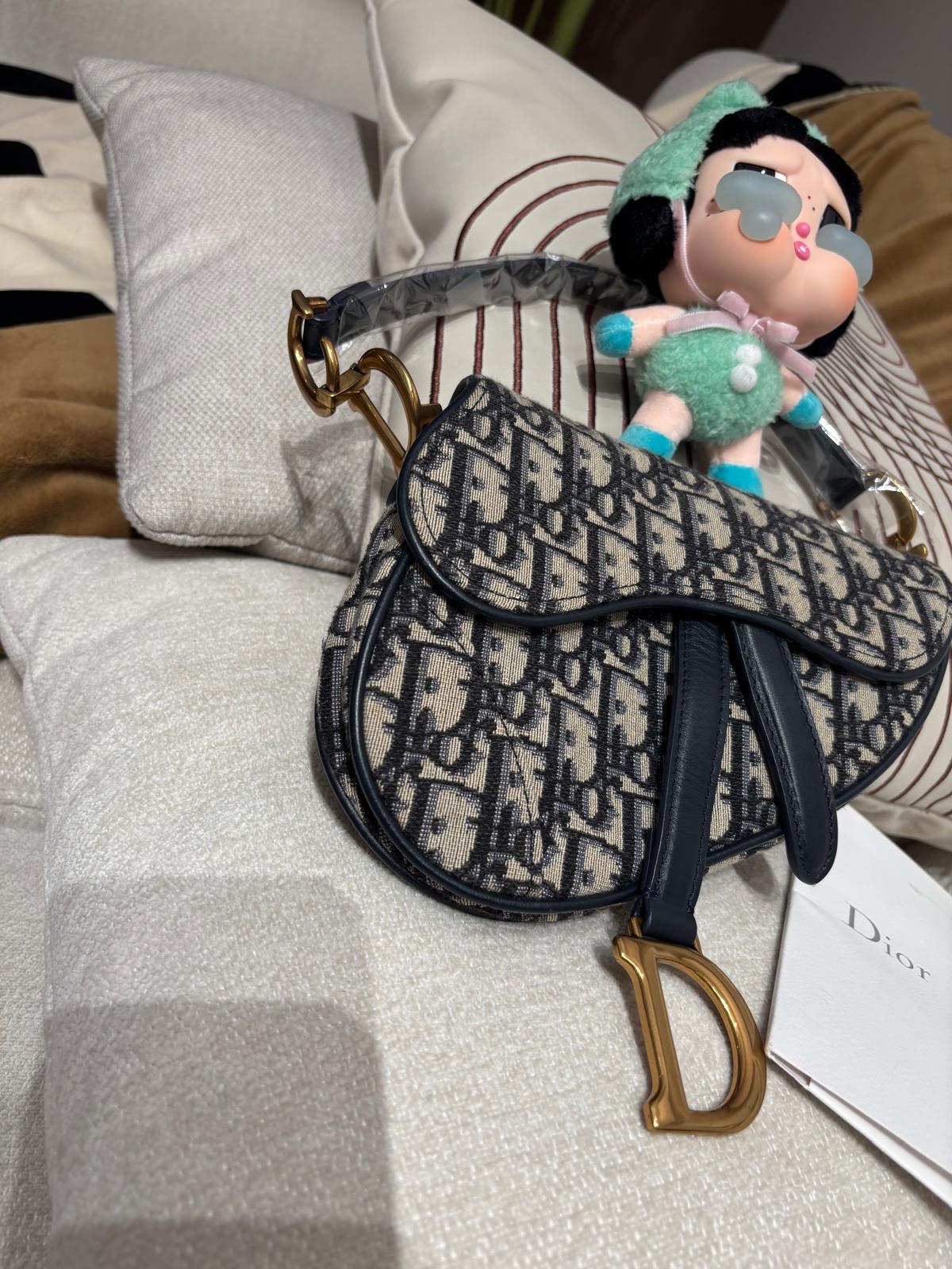 Dior saddle mini Shoulder bag 100%Authentic,95%new ✅收據✅ certificate ✅dust bag