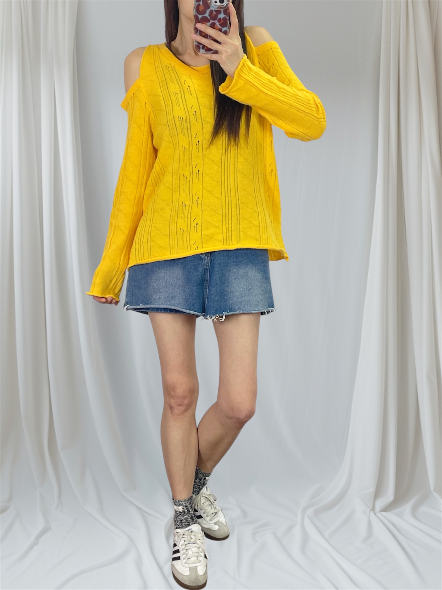 K5551 露膊薄身針織top