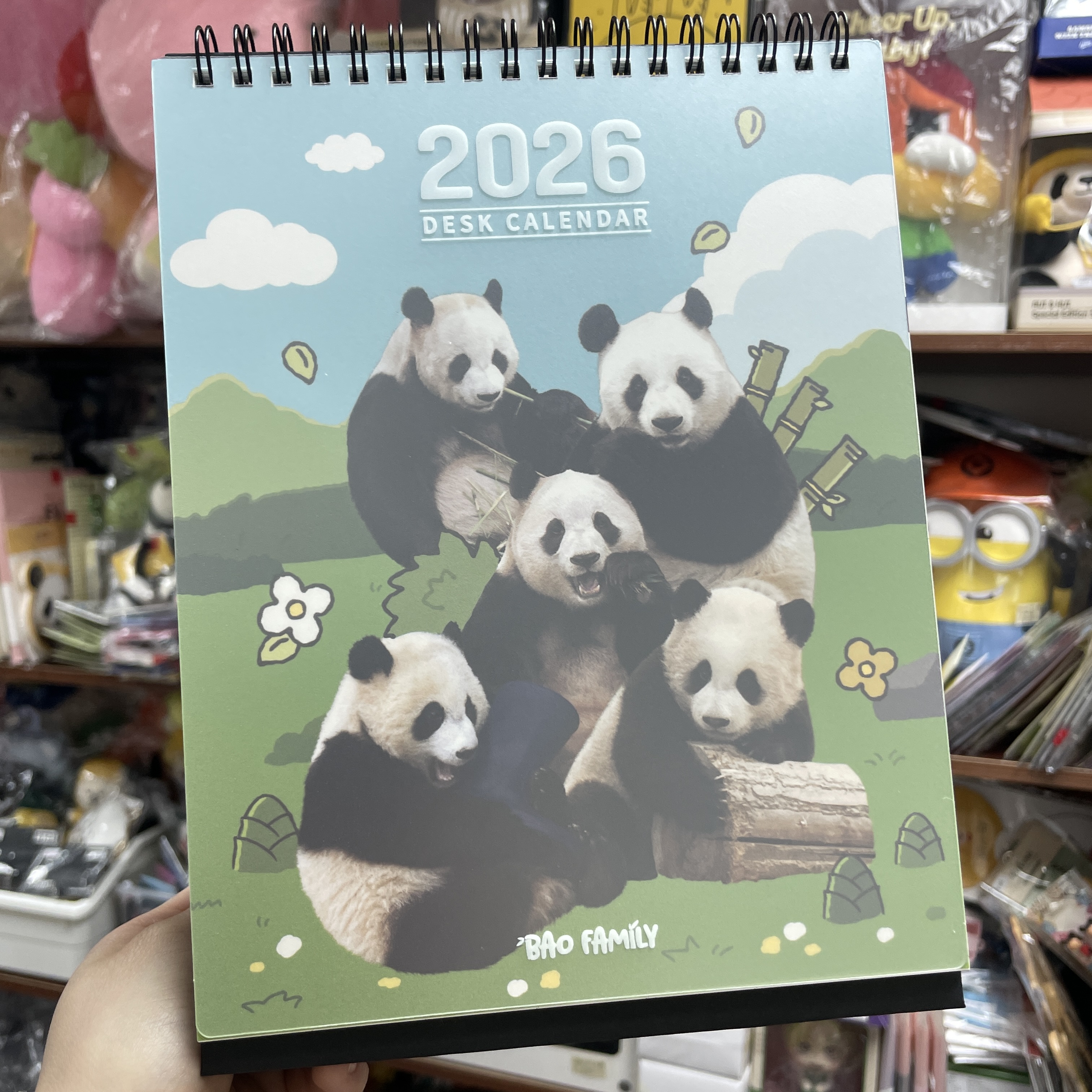 🈶現貨 韓國代購 愛寶樂園 Everland Bao Family 寶家族 2026年 座枱月曆