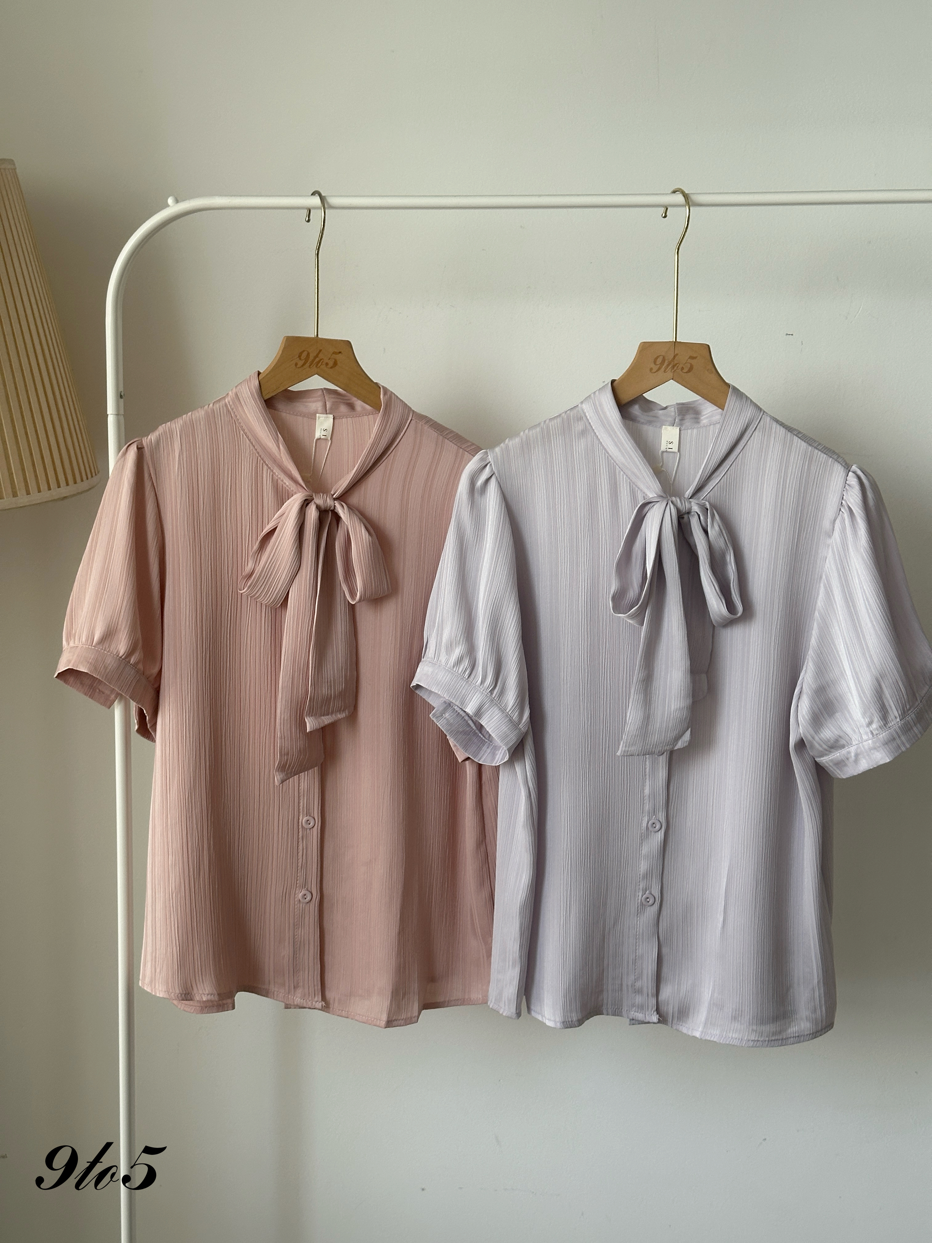 T4125 Bow-tie Blouse - 5 Colors 