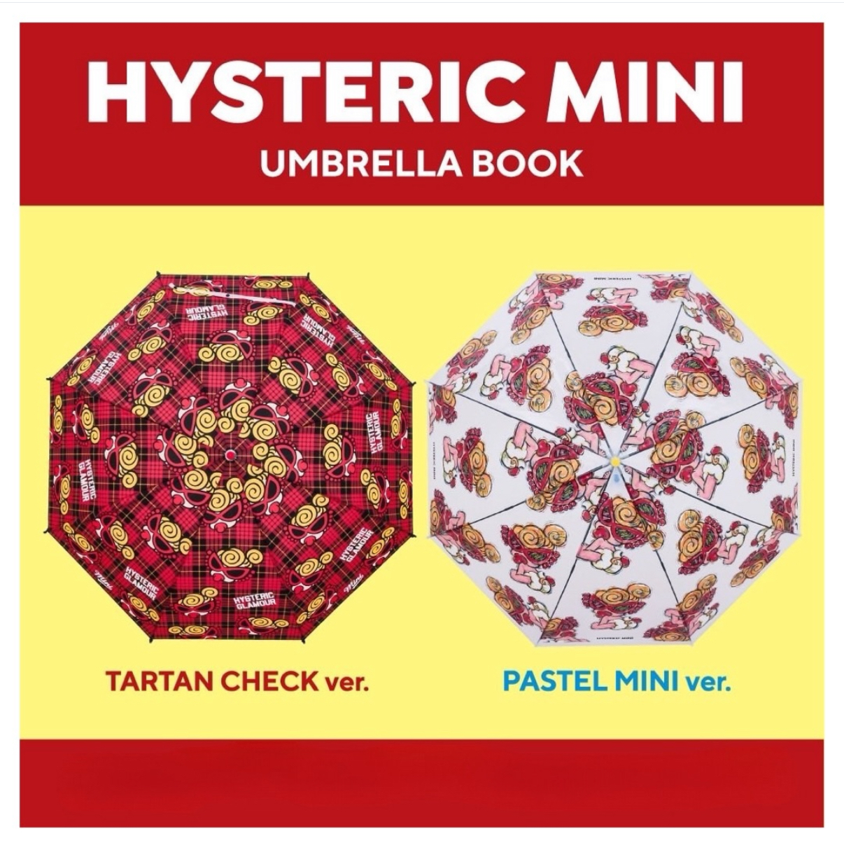 日本直送快閃HYSTERIC MINI 繽紛透明傘 兩個款式可以選擇