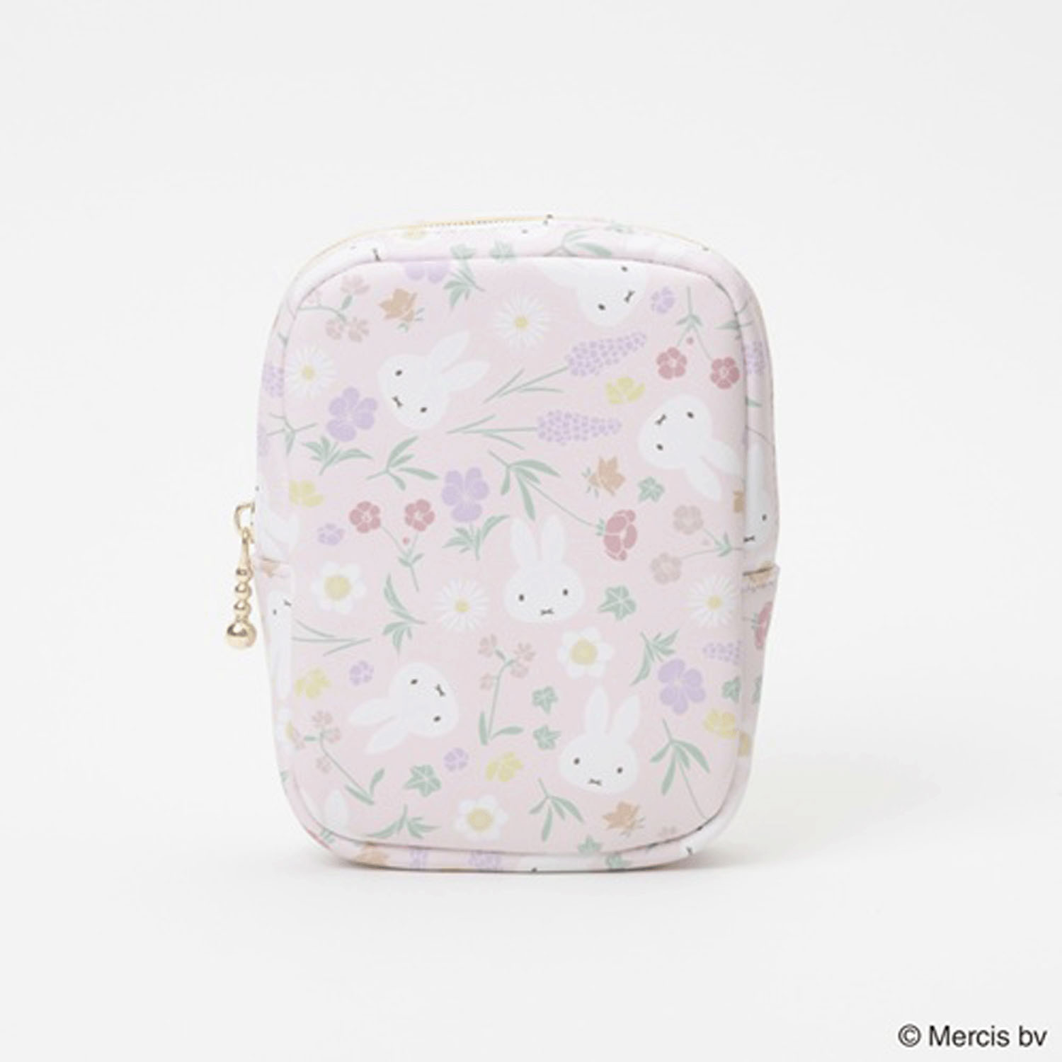 Miffy - 花卉系列長形小物包 (粉紅色款)