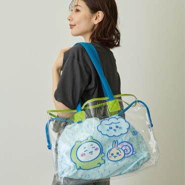 🌸 【預訂】透明Tote Bag(藍色) - Chiikawa 25/5新品