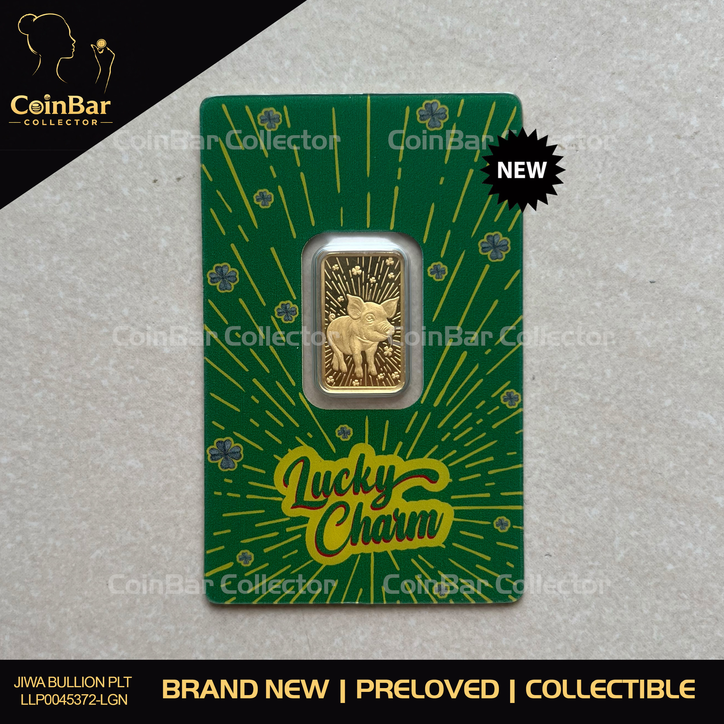(SN:1425) PAMP Lucky Charm Pig 5g 🇨🇭Swiss Fine Gold Emas 999.9 幸运猪/青猪