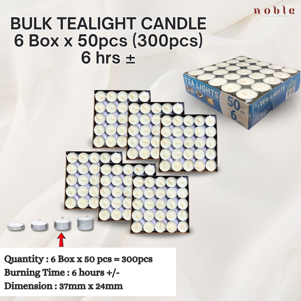 Piala Emas- Tealight Candle 100pcs/Tealight/Tea Light/Lilin 2Hrs/4Hrs/6Hrs/8Hrs