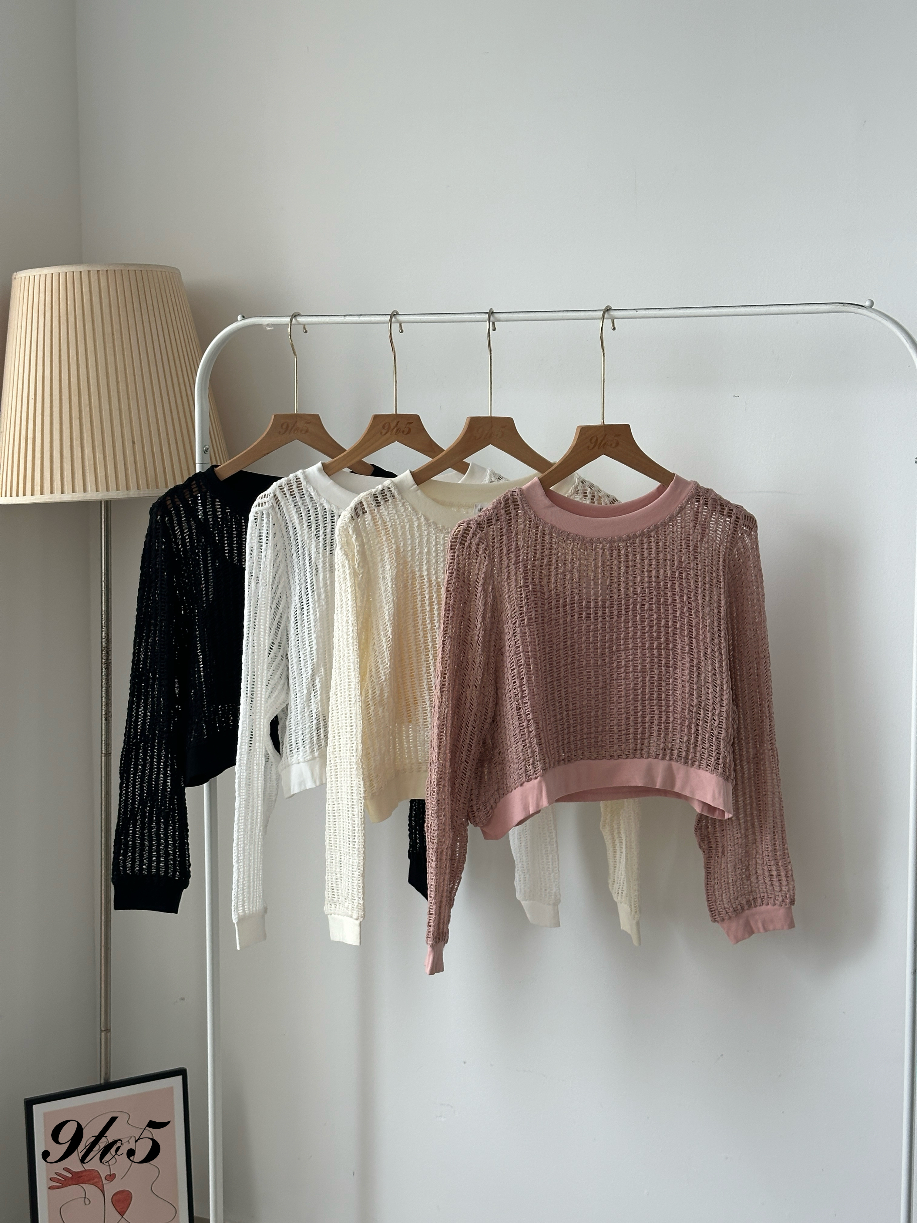 T4002 Open-knit Top - 4 Colors 