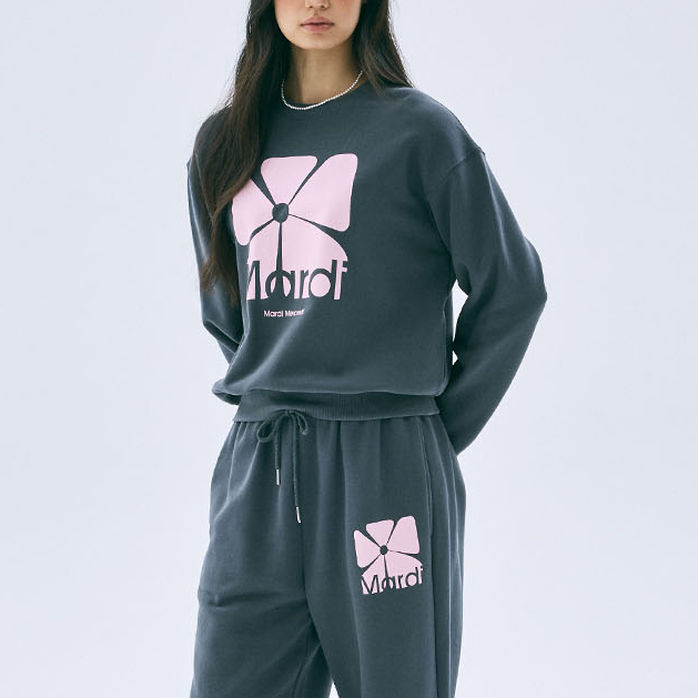 [Mardi Mercredi][ACTIF] SWEATSHIRT SQUARE FLOWER (3種)