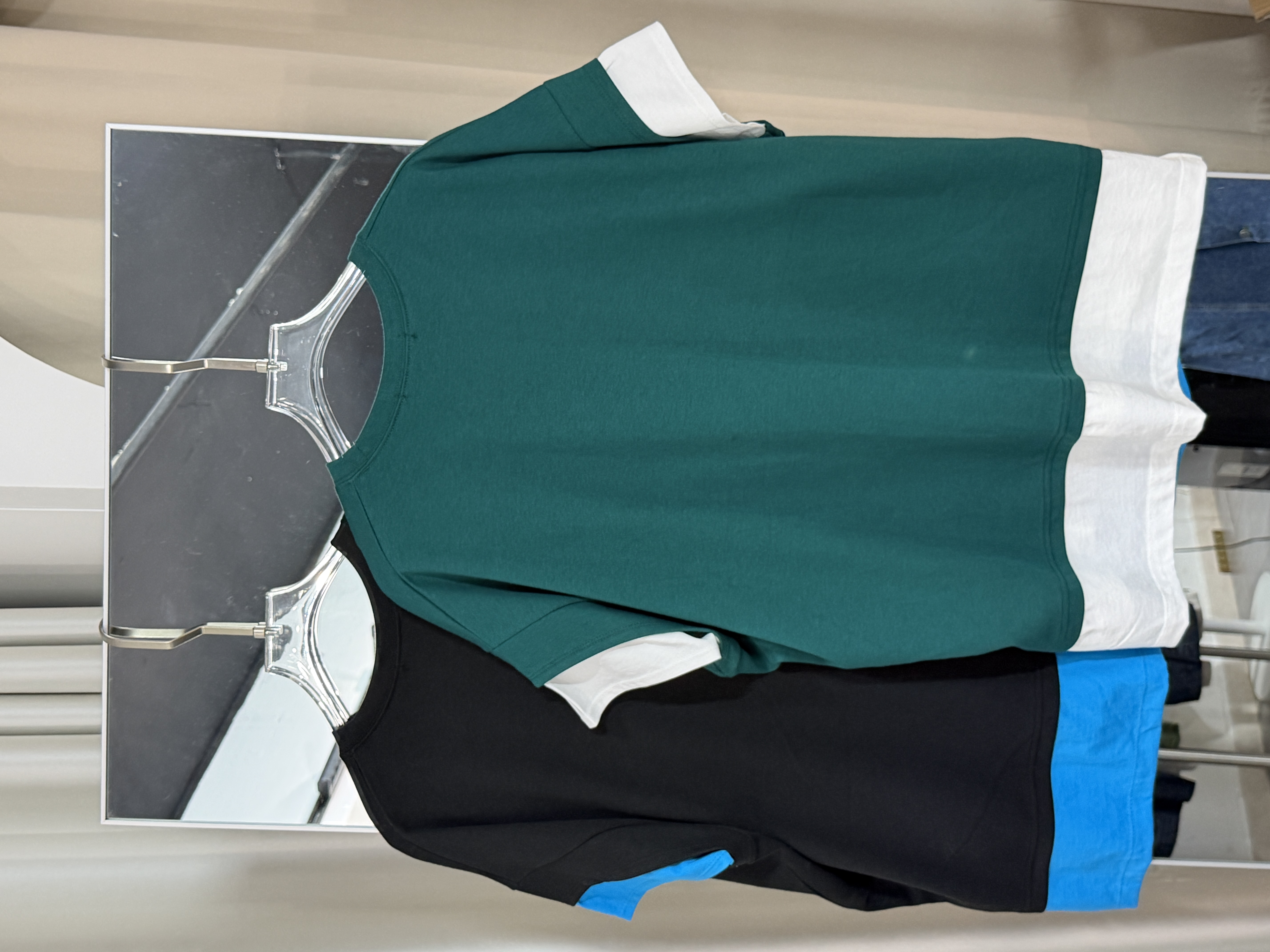 撞色拼接寬鬆休閒T恤