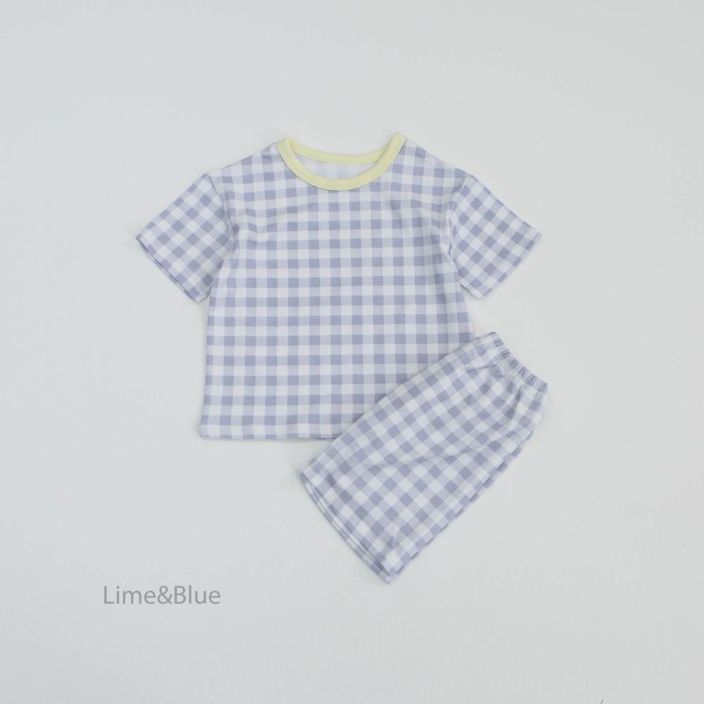 Summer Cracker Check Short-Sleeve Set