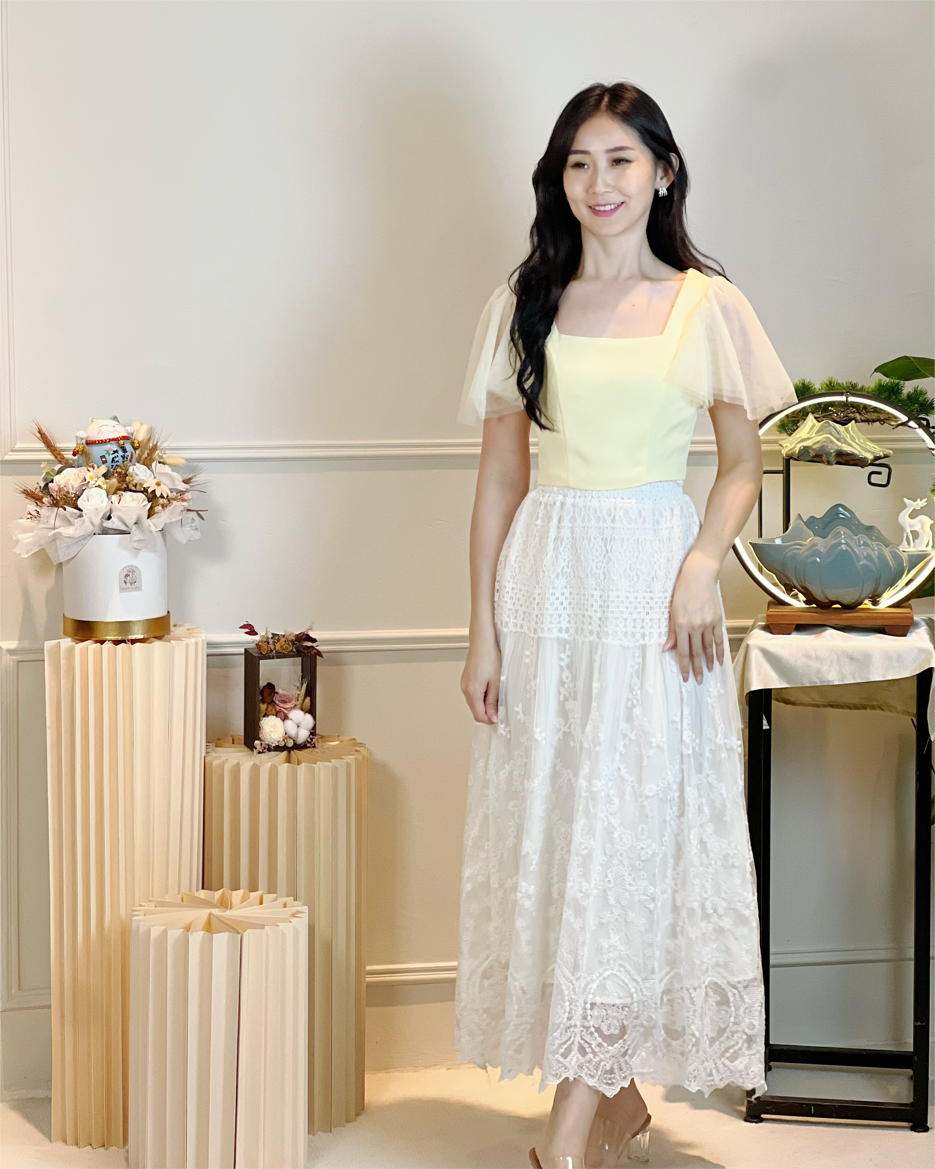 5100 Harper Riley Lacey A Line Skirt 