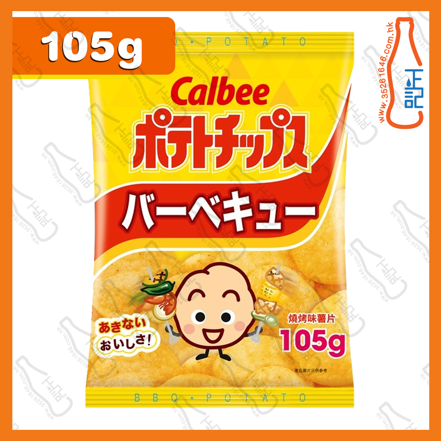 ==(大)卡樂B BBQ味薯片 105g /包
