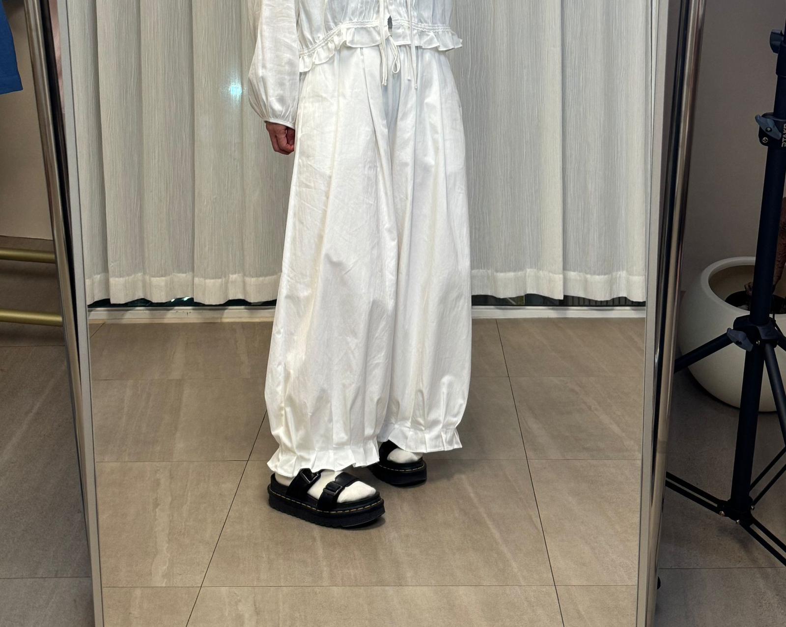 221154 褲腳壓摺長褲 腰 64-90 Hip 114 長 92