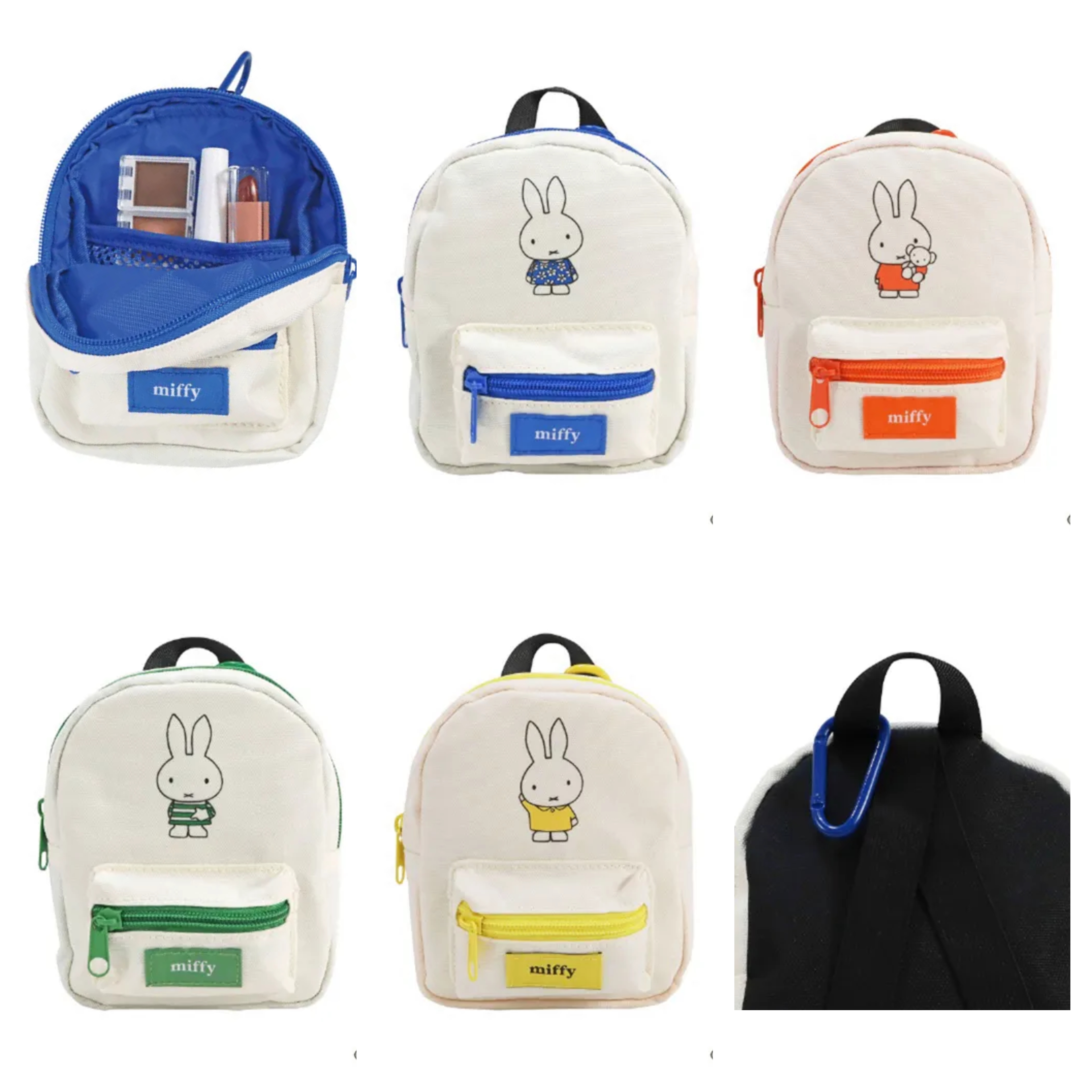 日本直送~新款Miffy掛扣袋 4款選擇
