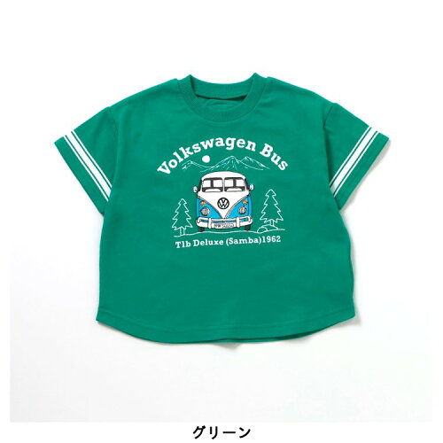 🆕【⭐訂購⭐】  日本直送🌀#Volkswagen 雙面印花貼布 條紋袖 短袖Tee［2款選］🌀[ELCA-0217][260424]