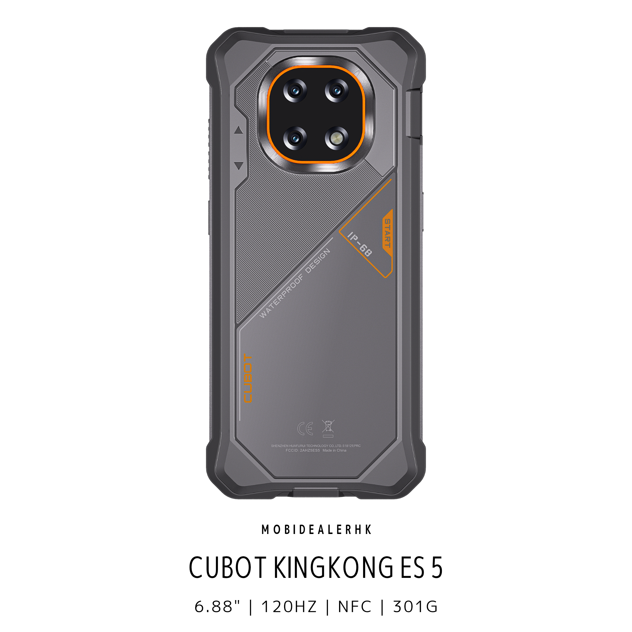 Cubot KingKong ES 5 | 4G | 三防手機 | 6.88" | 120Hz | NFC | 301g