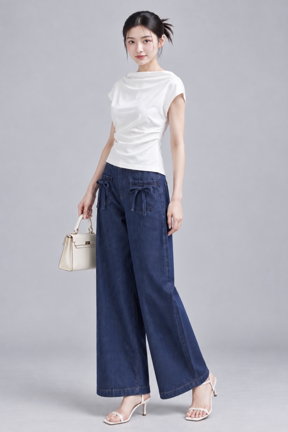 309941 Sculpted Drape Blouse