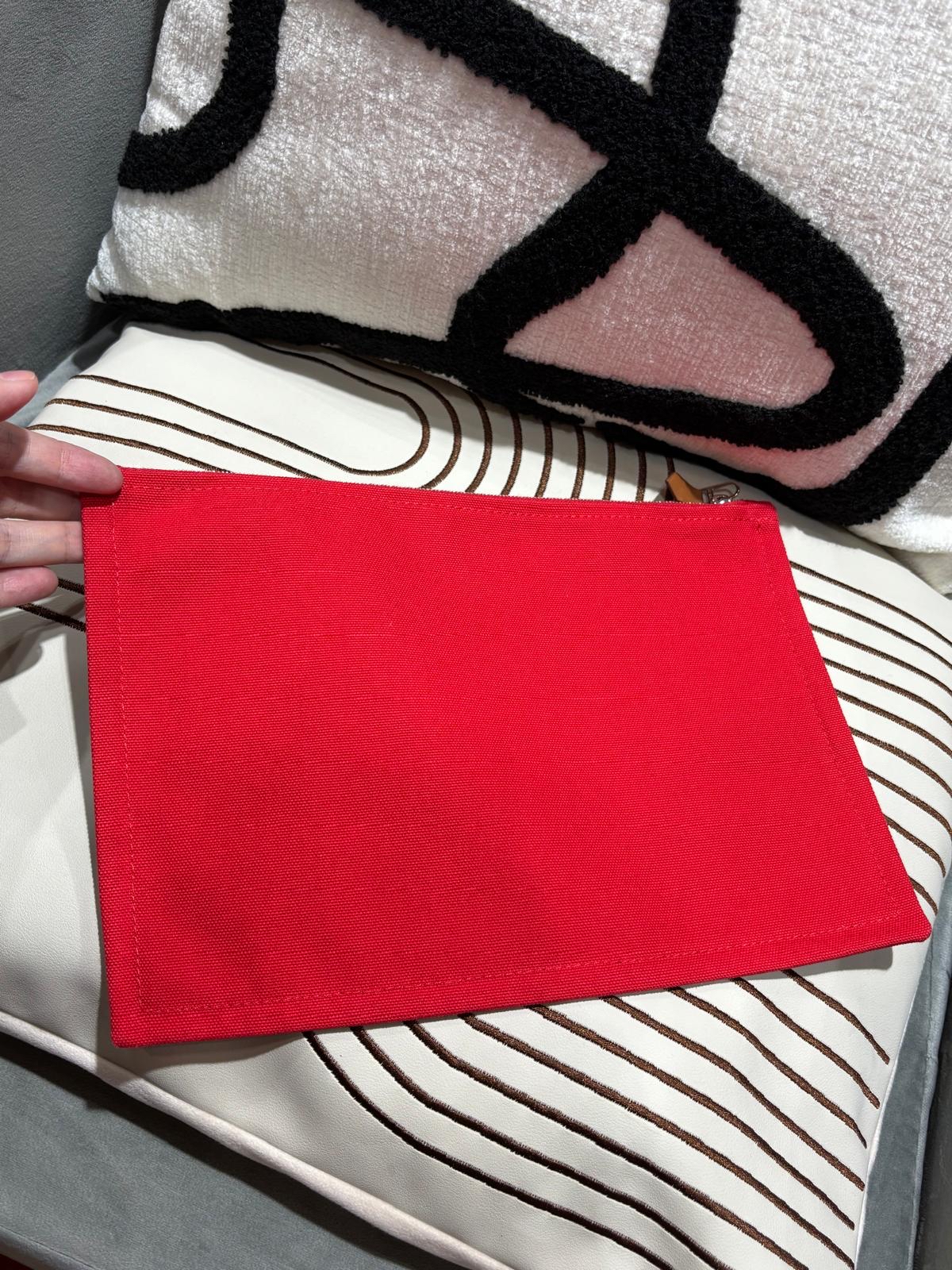 HERMES toile flat Yachting GM Pouch clutch size :W28 x H19 x D1cm 100%Authentic,99%new 