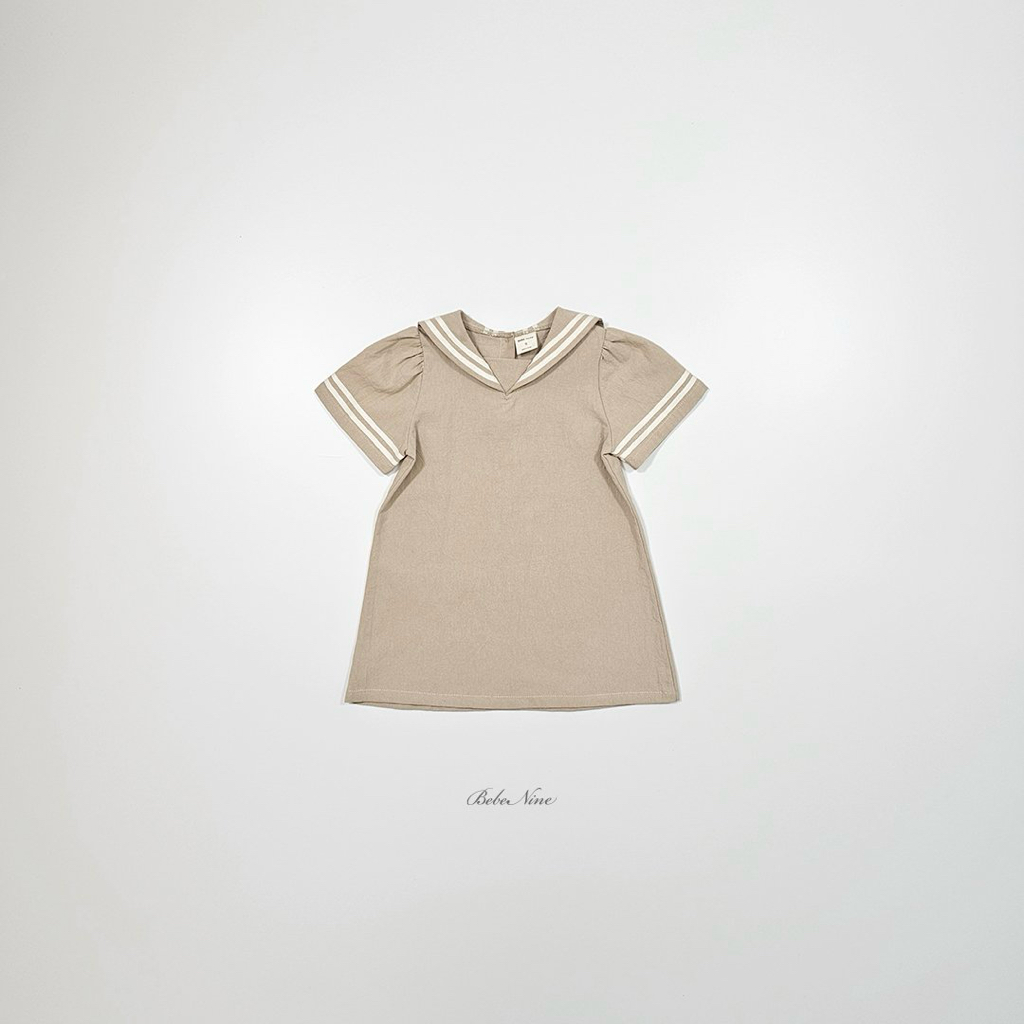 ☀️預訂 韓國直送☀️🇰🇷Bebenine三色海洋風水手領短袖連身裙