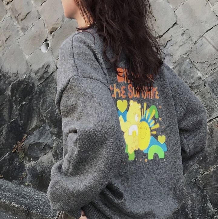 🌈care bears🐻印花針織毛衣