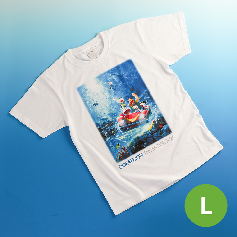 [訂購] 多啦A夢 Tshirt Doraemon 白色(新大雄的海底鬼岩城)
