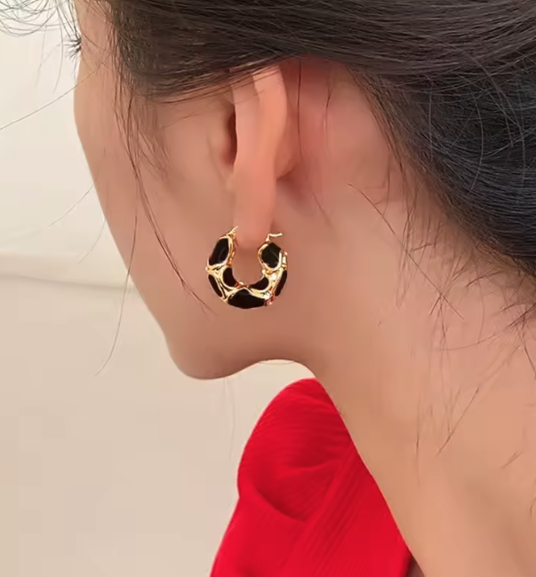 Sculpted Hoop Earrings