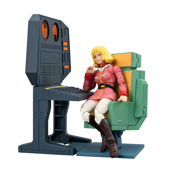(預訂訂金 $200) (總價 $500) (魂限) MegaHouse G.M.G. COLLECTION EX 機動戰士高達 阿寶 & 馬茜 白色基地艦橋通信士套裝 (行版) GMG Gundam White Base Bridge Radio operator Desk Set