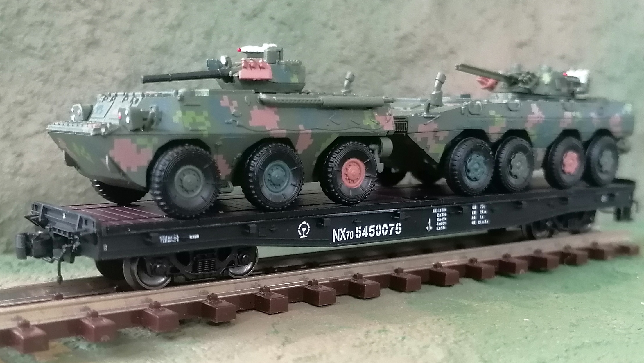 中國鐵路物流運輸NX70多用途平車•長鳴N比例（單節）