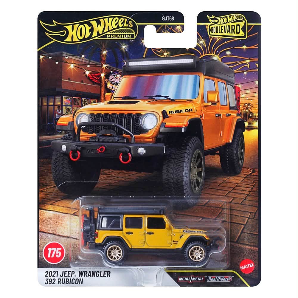 【預訂 Pre-Order】 Hot Wheels Premium Boulevard of 2027 Mix 2 #171-175 Set of 5: McLaren Solus GT / Nissan Skyline GT-R V-Spec II (BNR34) / Volkswagen Samba Bus / Honda Civic EG / 2021 Jeep Wrangler 392 Rubicon